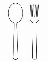 Spoon And fork coloring Page  Coloring Pages Color sketch template