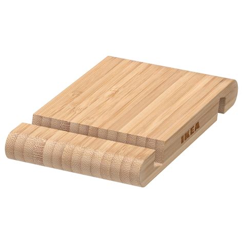 BERGENES holder for mobile phone/tablet, bamboo - IKEA