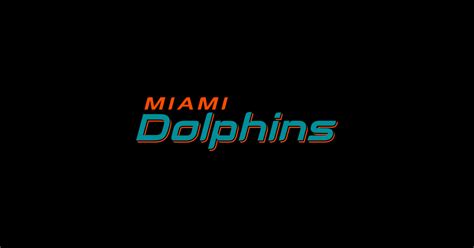 Miami dolphins font - Miami Dolphins - Sticker | TeePublic