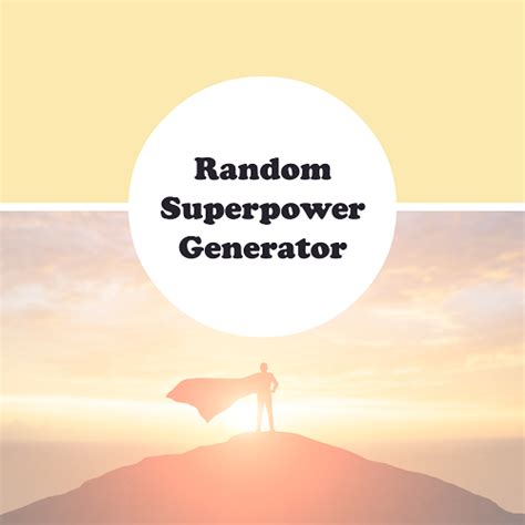 Random Superpower Generator Online