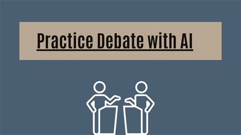 An AI Tool for Practicing Debate Techniques - YouTube