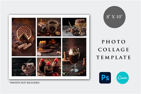 8x10 Photo Collage Template - Horizontal Graphic by KaramelaDesign ...