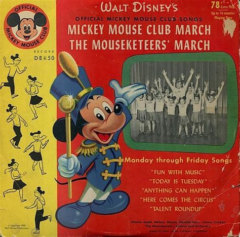 “Mickey Mouse Club March” ( 1955, Walt Disney Production Records ...