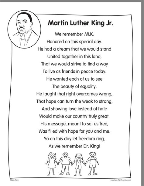 Help us save our school! www.saintalphonsus.com #savestals Martin Luther King Day poem! | Martin ...