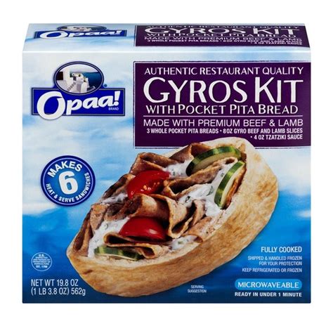 Beef And Lamb Gyros Kit With Pita Flatbread - Beef Poster