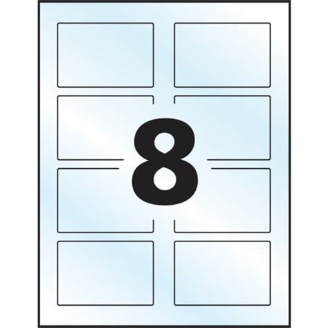 Avery Print-to-the-Edge Rectangular Labels - 22822 - Template - 8 labels per sheet