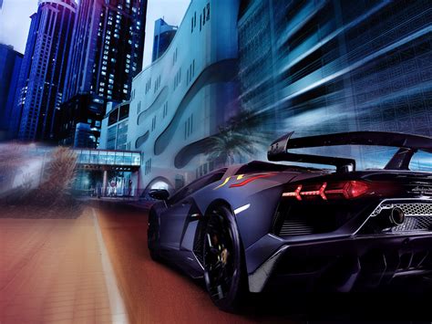 1600x1200 Lamborghini Aventador Rear Night Wallpaper,1600x1200 Resolution HD 4k Wallpapers ...