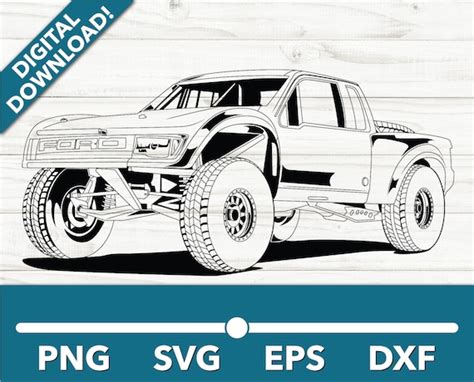 Trophy Truck Vehicle Versión 2 SVG Car Clipart Fast Files - Etsy México