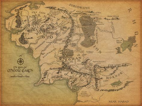 🔥 [70+] Lord Of The Rings Map Wallpapers | WallpaperSafari