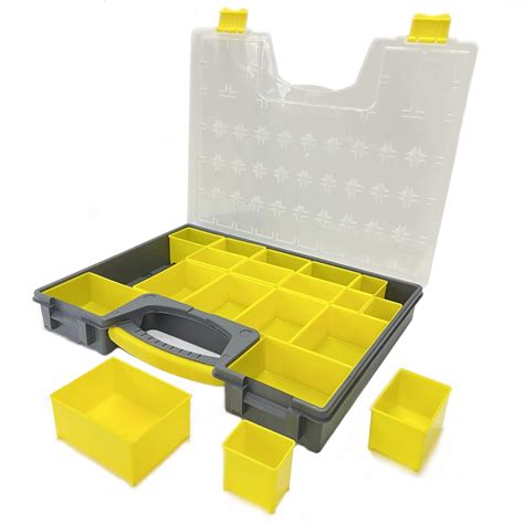 Buy DURATOOL Hardware Organizer Storage Box with 19 Removable Bin ...