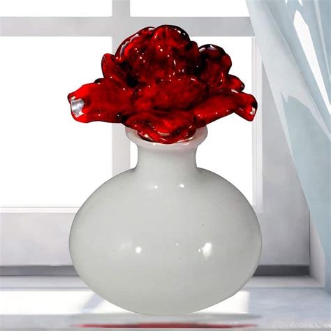 Red Rose Hand Blown Perfume Bottle - On Sale - Bed Bath & Beyond - 35979793