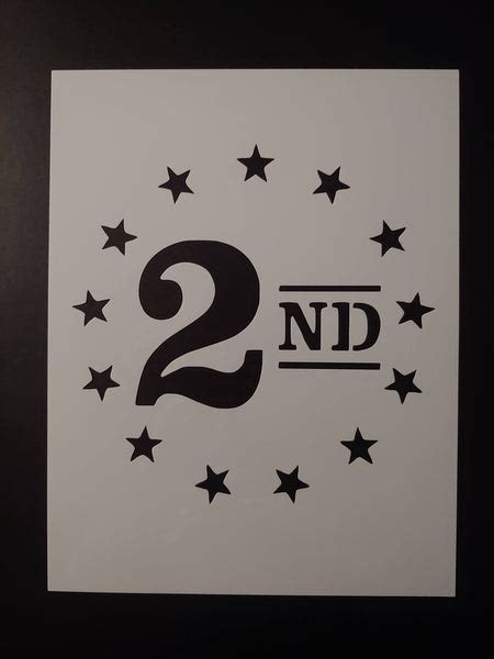 2nd Amendment Betsy Ross Stars Guns 8.5" x 11" Custom Stencil FAST FRE – My Custom Stencils