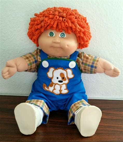 VTG CABBAGE PATCH KIDS #3 BOY CUSTOM RED PENCIL CURL CURLY REROOT CLOTHES SHOES | Cabbage patch ...