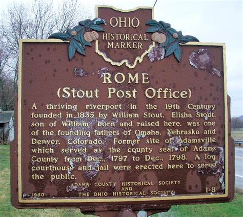 Rome - Adams County, Ohio - Small Town, Big Name on Waymarking.com