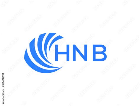 HNB Flat accounting logo design on white background. HNB creative ...