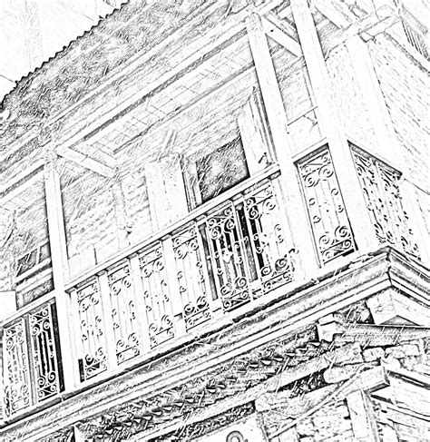 Stock Pictures: Sketches of balcony railing designs