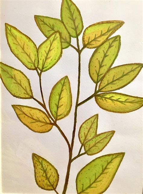 Golden leaves Painting by Liza Abudahrieh - Fine Art America