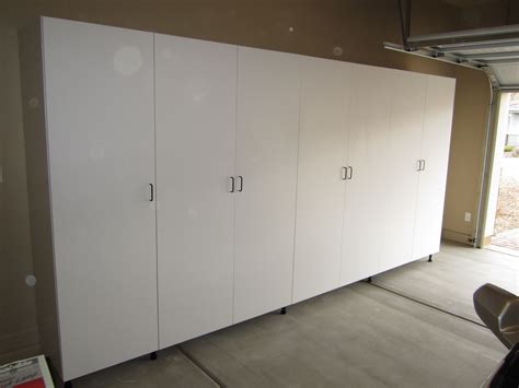 White Finish Garage Storage Cabinet - jefflisafamily