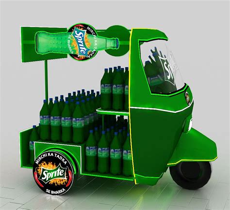 Sprite Rikshaw on Behance | Retail design display, Point of sale display, Beer display