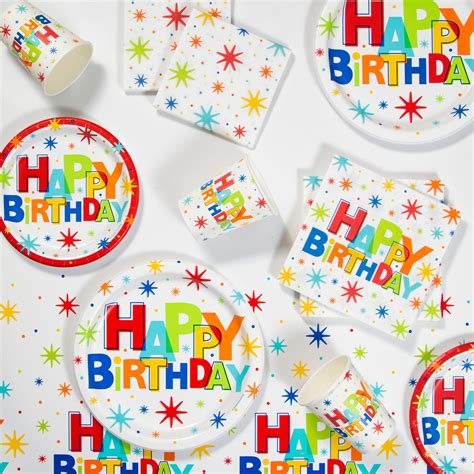 Birthday Burst Paper Plates - Walmart.com - Walmart.com