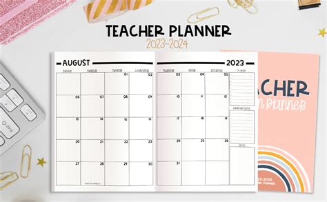 Teacher Lesson Planner 2023-2024: Weekly and Monthly Lesson Plan & Record Book for Teachers ...