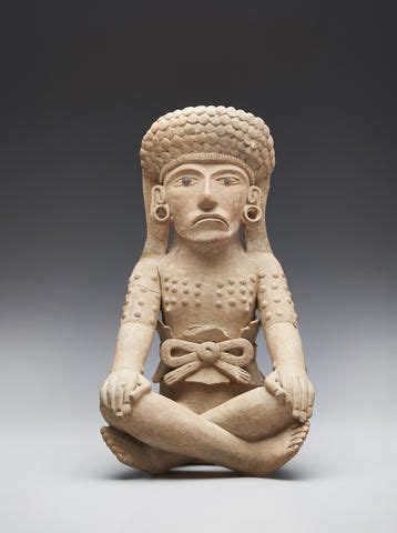 Veracruz Seated Male Figure, Remojadas, Middle Classic, ca. A.D 400-700 | Male figure, Statue ...