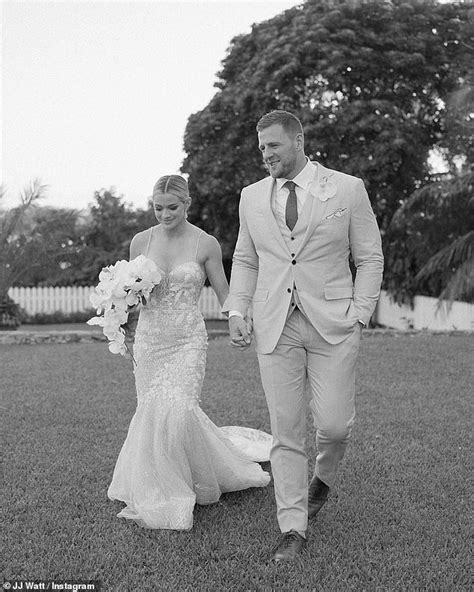 J.J. Watt shares pictures from his Bahamas wedding to soccer star Kealia Ohai | Daily Mail Online