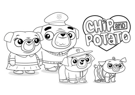 Chip and Potato Coloring Pages - Free Printable Coloring Pages for Kids