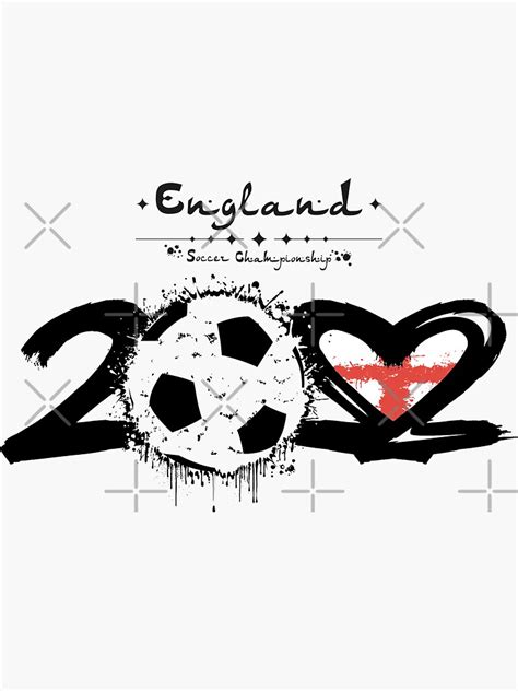 "England World Cup 2022, English Football Soccer England Flag Soccer Team 2022" Sticker for Sale ...