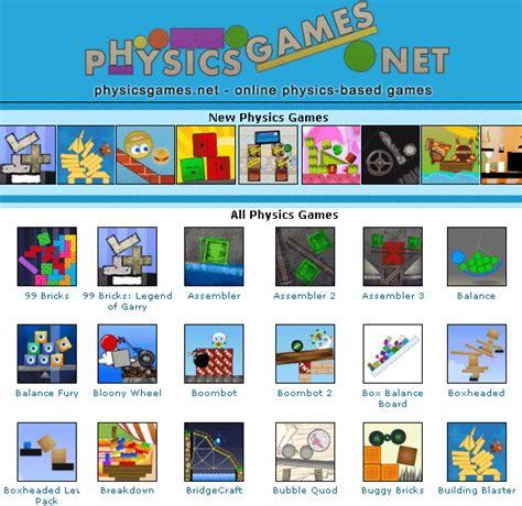 PhysicsGames: Play Physics Based Games Online