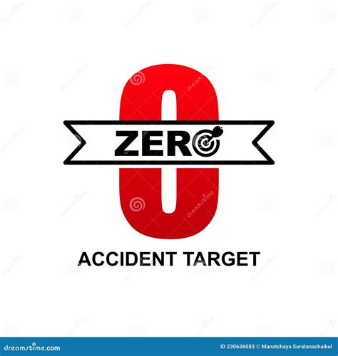 Zero Accident Target Icon Isolated on White Background Stock Vector - Illustration of safety ...