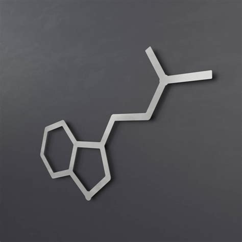 DMT Spirit Molecule Metal Wall Art Modern Abstract Sculpture - Etsy