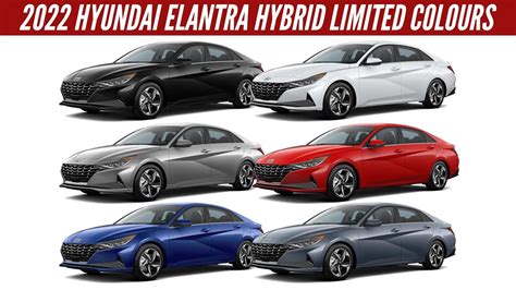 2022 Hyundai Elantra Hybird Limited - All Color Options - Images | AUTOBICS - YouTube