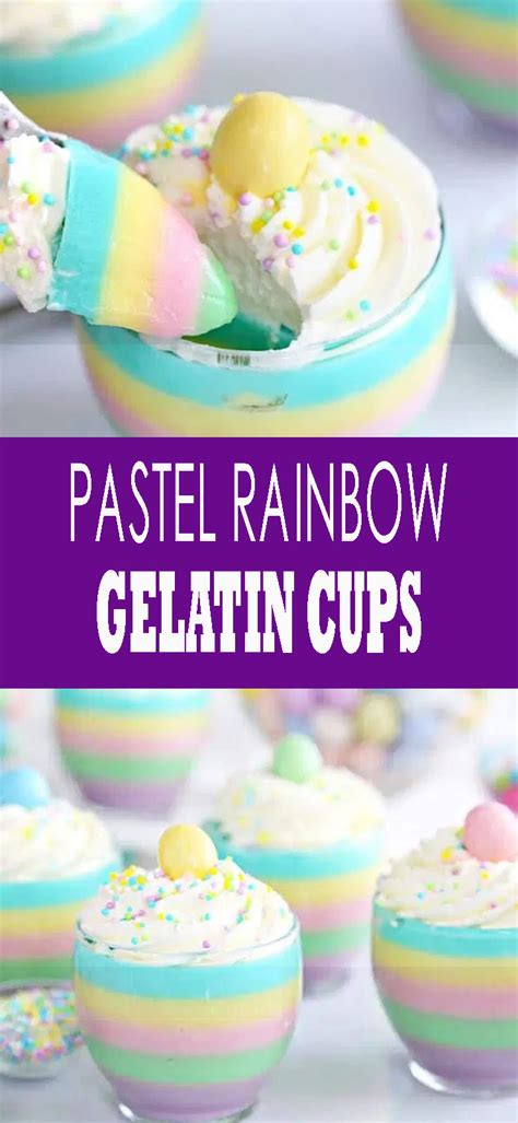 PASTEL RAINBOW GELATIN CUPS - mamasrecipe7