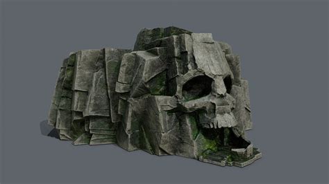 Skull Rock - 3D Model by Gizem Dilara Tek