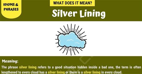 Silver Lining Meaning: What Does the Idiom"Silver Lining" Mean? • 7ESL