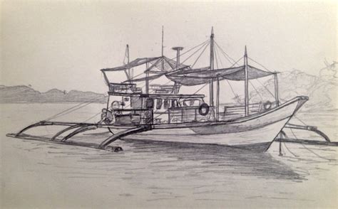 Magda boat sketch Tao Philippines Boat Sketch, Boat Drawing, Art ...