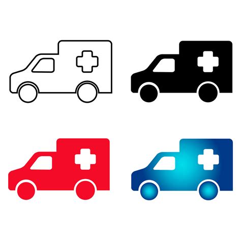 Abstract Hospital Ambulance Silhouette Illustration 25845591 Vector Art ...