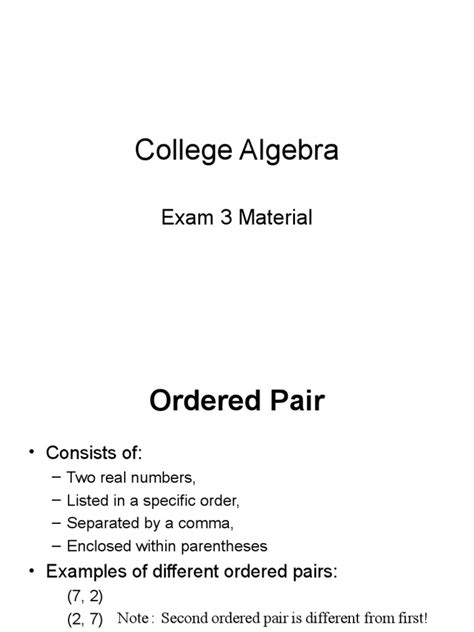 College Algebra Unit 2 Graphs and Functions | PDF | Function ...