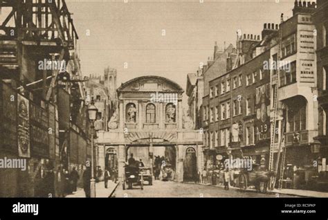 'Temple Bar: The City Boundary in the Strand in the Year 1878', c1935 ...