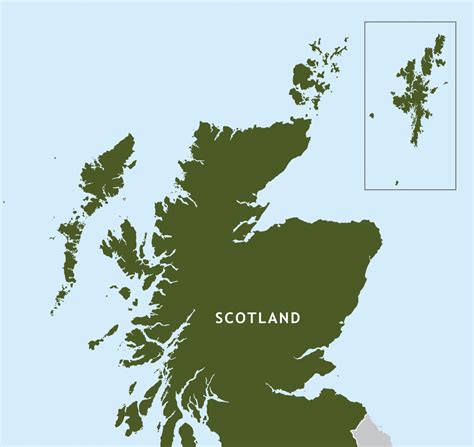 Map Of Scotland And Shetland Islands - Valley Zip Code Map