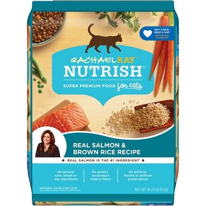 Buy Rachael Ray Nutrish Natural Salmon & Brown Rice Recipe Dry Cat Food Online | PetCareRx