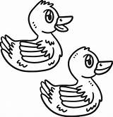 Baby Duck Isolated Coloring Page For Kids 17000432 Vector Art At Vecteezy sketch template