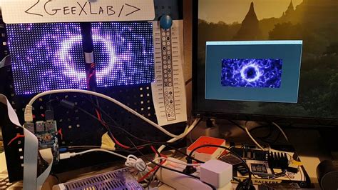 RGB LED Matrix demo (Raspberry Pi 4 + GeeXLab): Shadertoy demo - YouTube