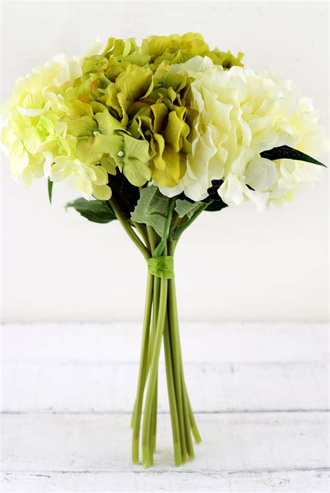 Cream & Green Hydrangea Bouquet