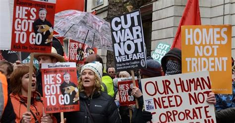 Anti-austerity protests: Thousands march on London's streets over Government cuts with some ...