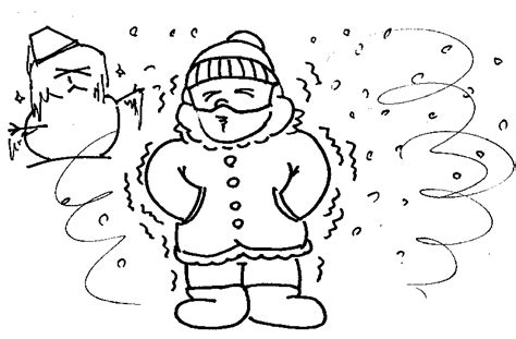 Cold Weather Clipart Black And White