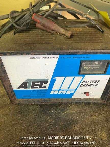 ATEC 10AMP BATTERY CHARGER - EK Auctioneers LLC