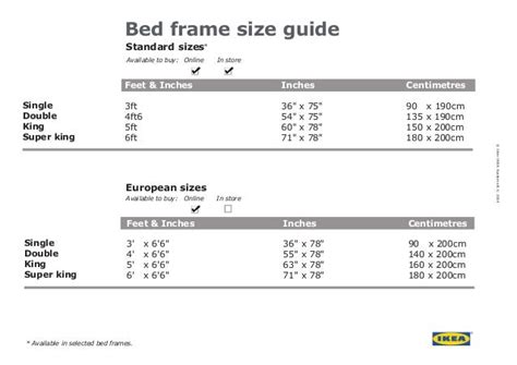 Ikea bed frame_ size_ guide