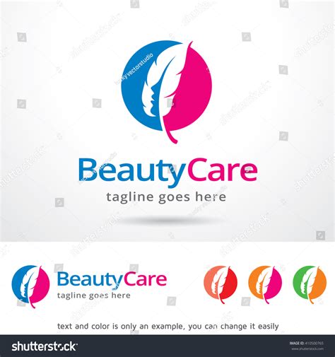 Beauty Care Logo Template Design Vector Stock Vector (Royalty Free ...